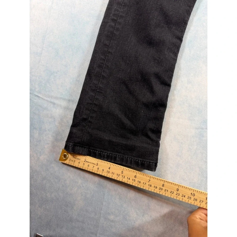 BKE Aiden Bootleg Jeans Boys 25S Black Excellent Stretch Denim Embroidered